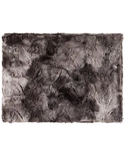 Charcoal Felina Hide Leather Throw Home