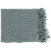 Medium Gray Tressa Texture Throw Home