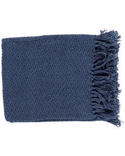 Navy Tressa Texture Throw Home