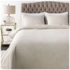 Peyton Beige Duvet Set With Two Standard Shams Home