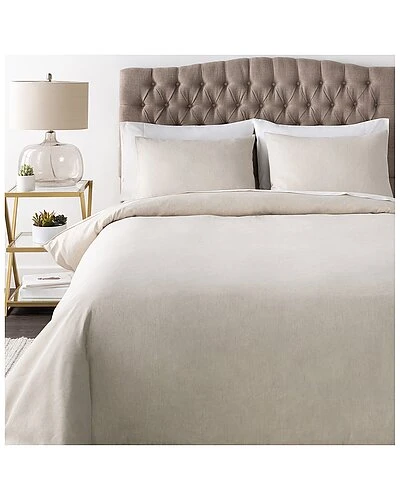 Peyton Beige Duvet Set With Two Standard Shams Home