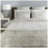 Abstraction Light Gray Duvet Set With Two Standard Shams Home