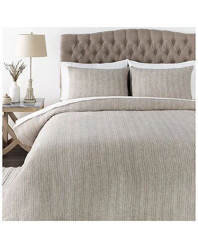 Cameron Cream Duvet Set With Two Standard Shams Home