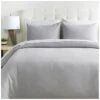 Dawson Light Gray Duvet Set With Two Standard Shams Home