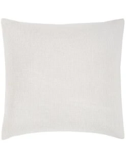 Waffle White Euro Sham Home