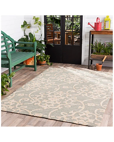 Rain Hand-Hooked Indoor/Outdoor Rug Home - Image 2